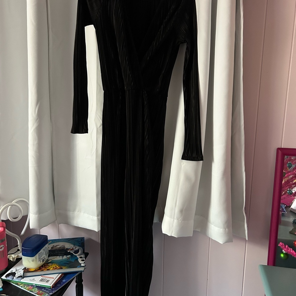Black silk Jumpsuit